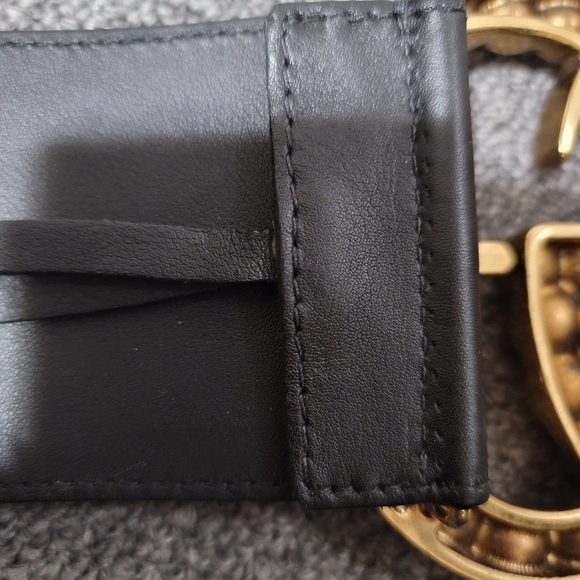 🌟Host pick🌟Authentic Gucci wide leather belt with Double G pearl - Picture 8 of 16